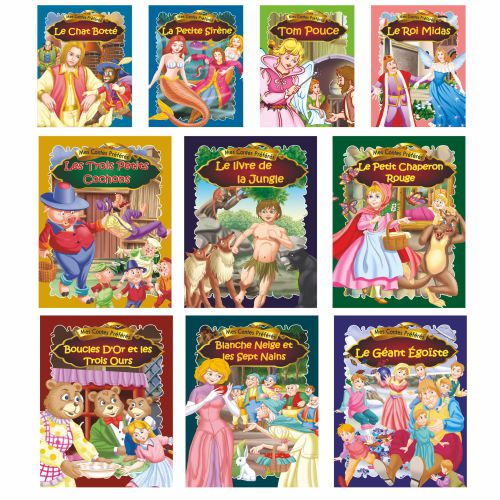 My Favourite Fairy Tales Set of 10 Books in French Language