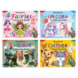 Wonderful Colouring Book Set of 4 Book